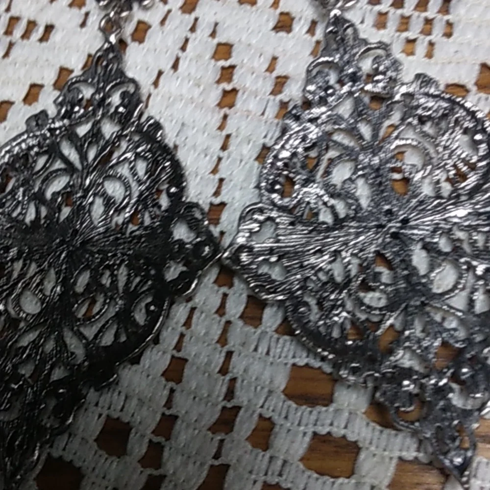 - (Any 2 for $12) Silver-tone pierced earrings - Picture 4 of 5